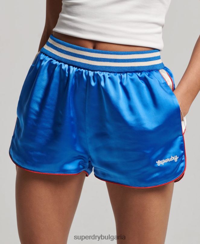 Superdry облекло N00H2234 син Жени шорти suika racer