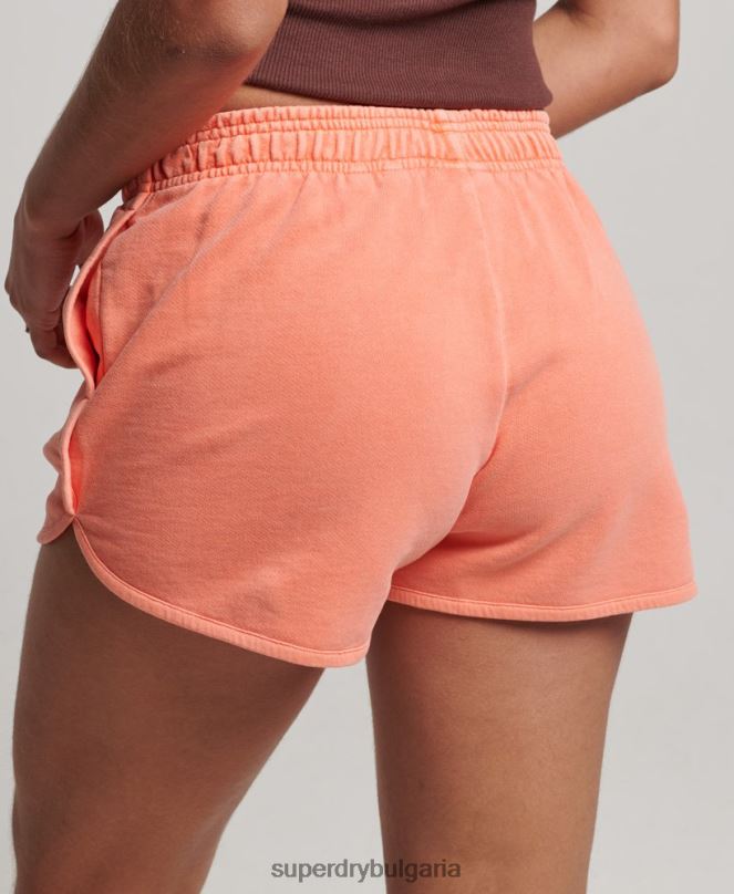 Superdry облекло N00H2268 корал Жени основни спортни къси панталони