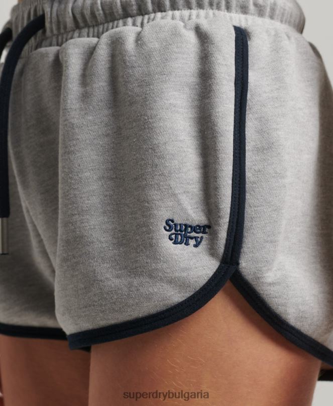 Superdry облекло N00H3115 тъмно сив Жени винтидж шорти от трико