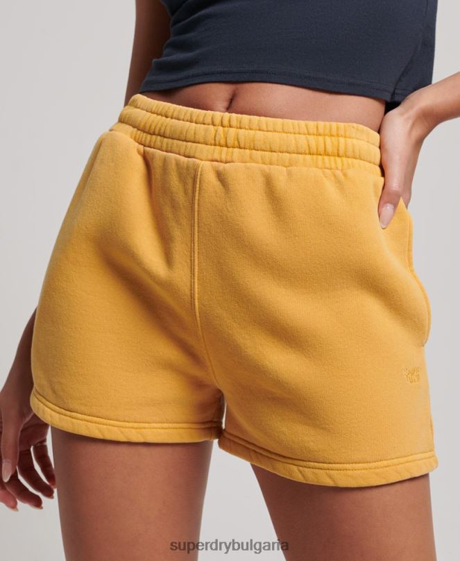 Superdry облекло N00H3129 злато Жени винтидж къси панталони за пране