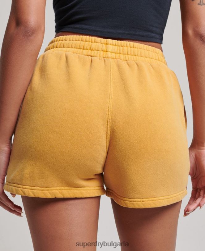 Superdry облекло N00H3129 злато Жени винтидж къси панталони за пране