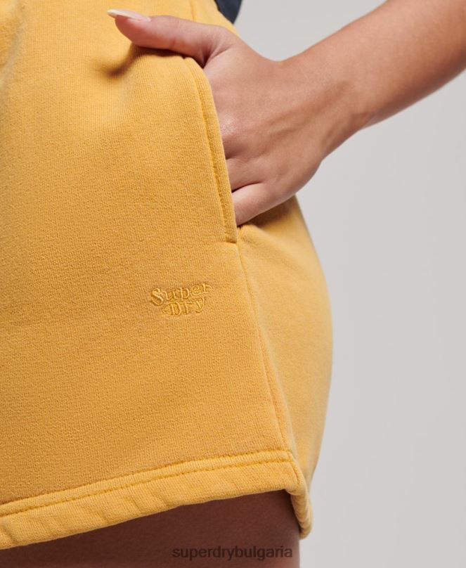 Superdry облекло N00H3129 злато Жени винтидж къси панталони за пране