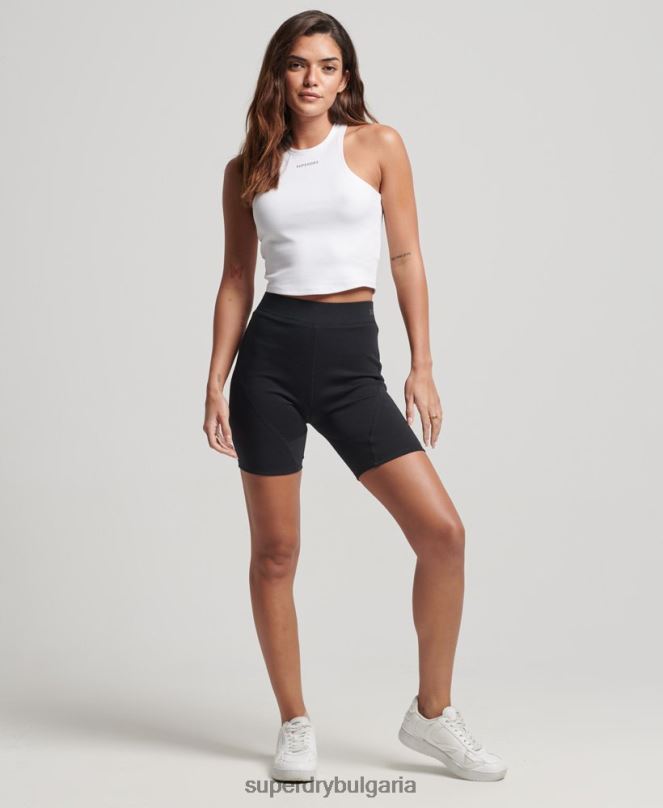 Superdry облекло N00H3132 черен Жени технологични шорти за колоездене