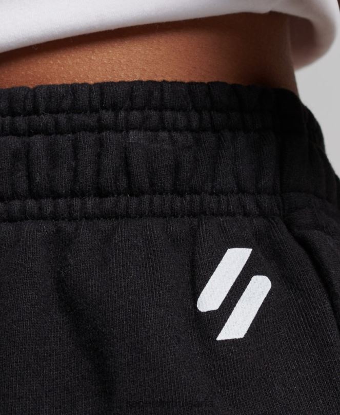 Superdry облекло N00H3149 черен Жени основни спортни къси панталони