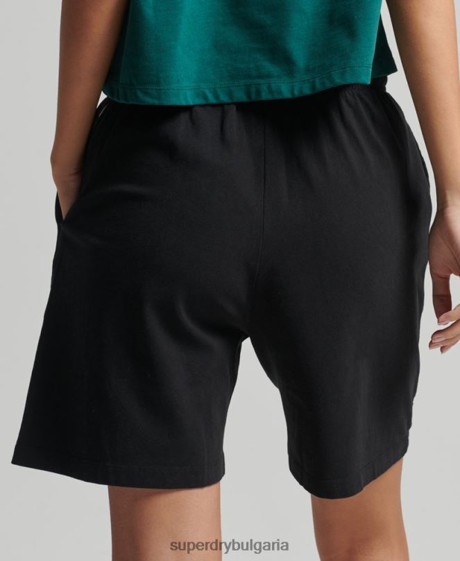Superdry облекло N00H3162 черен Жени кодови спортни шорти за момче
