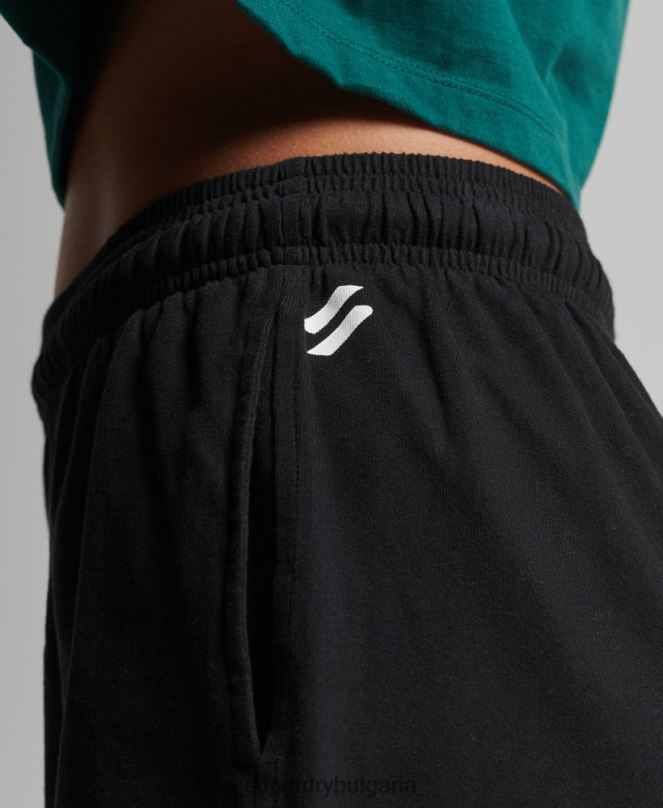 Superdry облекло N00H3162 черен Жени кодови спортни шорти за момче