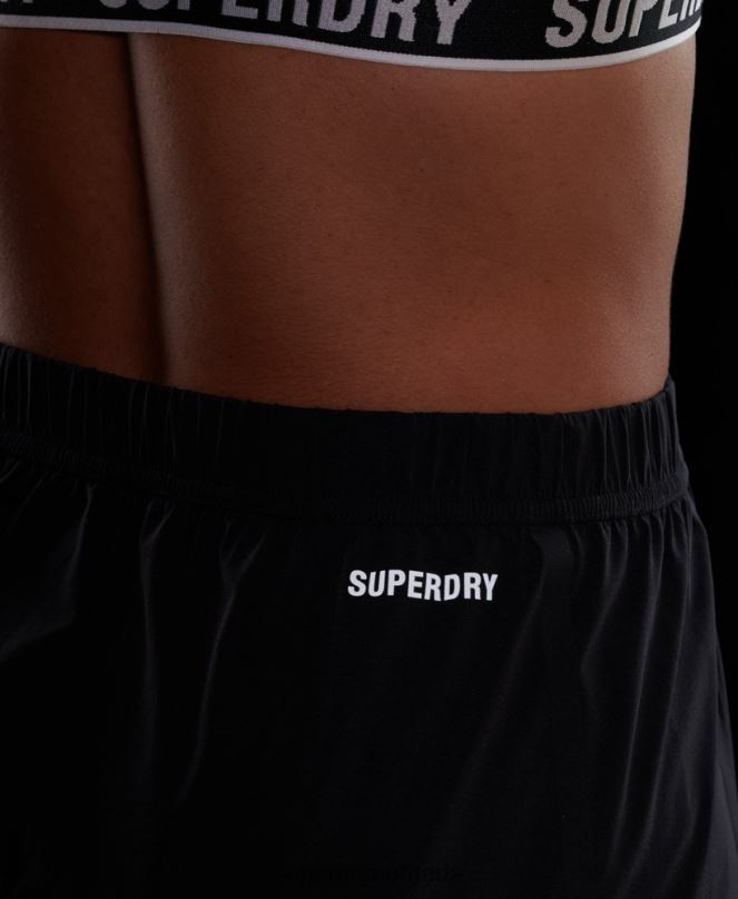 Superdry облекло N00H6329 черен Жени шорти за бягане