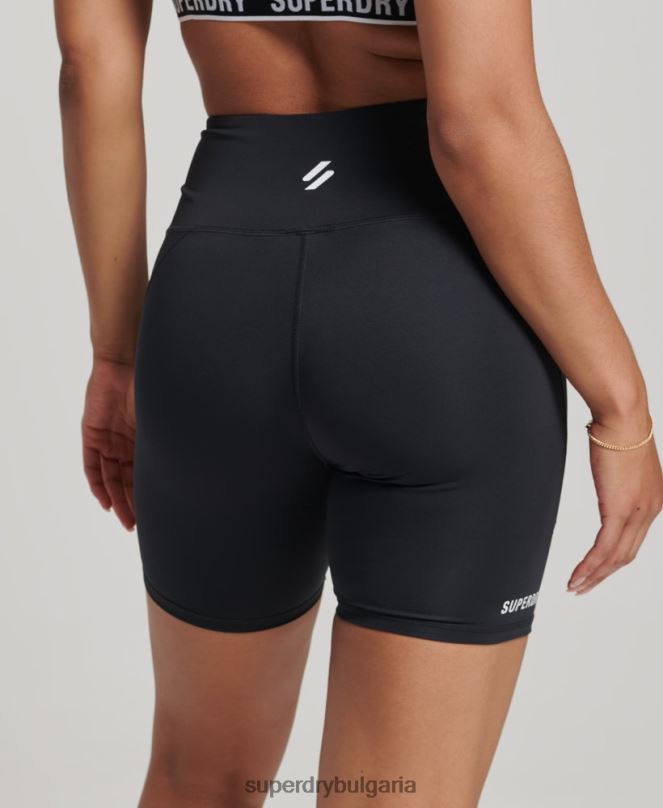 Superdry облекло N00H3134 черен Жени основни 6-инчови тесни шорти