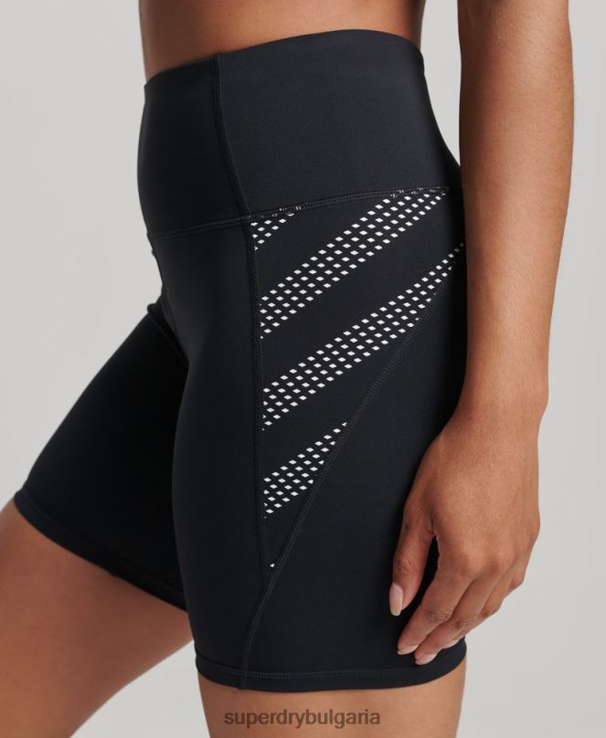 Superdry облекло N00H3134 черен Жени основни 6-инчови тесни шорти
