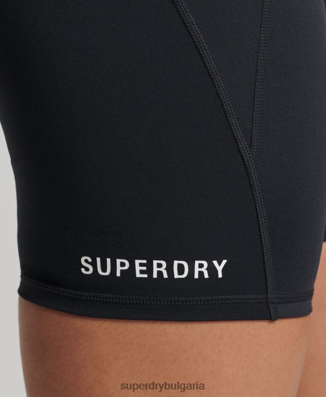 Superdry облекло N00H3134 черен Жени основни 6-инчови тесни шорти