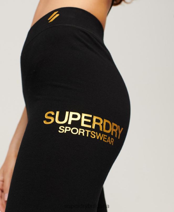 Superdry облекло N00H4044 черен Жени основни спортни клинове
