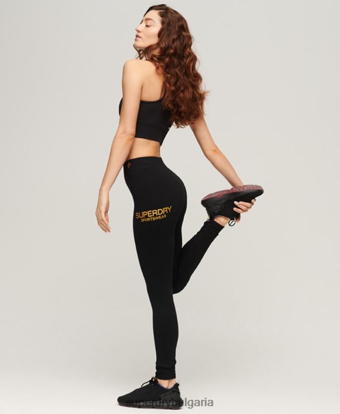 Superdry облекло N00H4044 черен Жени основни спортни клинове