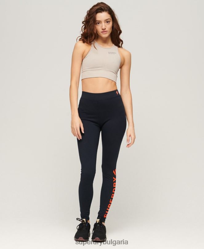 Superdry облекло N00H4049 военноморски флот Жени основни спортни клинове