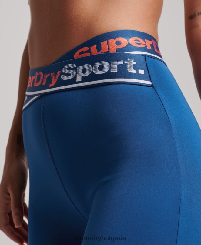 Superdry облекло N00H4056 син Жени тренировъчен крос 7/8 клин
