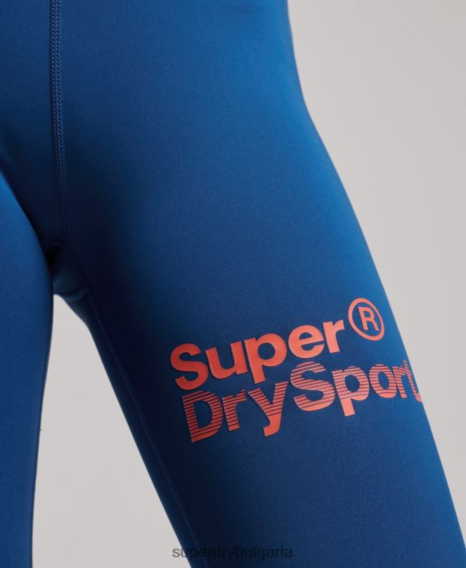 Superdry облекло N00H4056 син Жени тренировъчен крос 7/8 клин