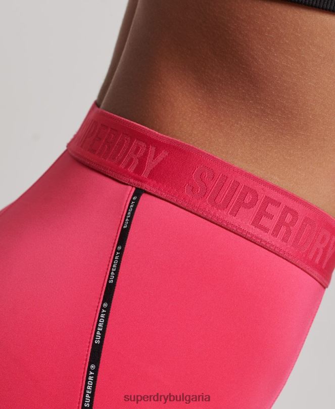 Superdry облекло N00H4059 розово Жени шлейф маркови ластични клинове