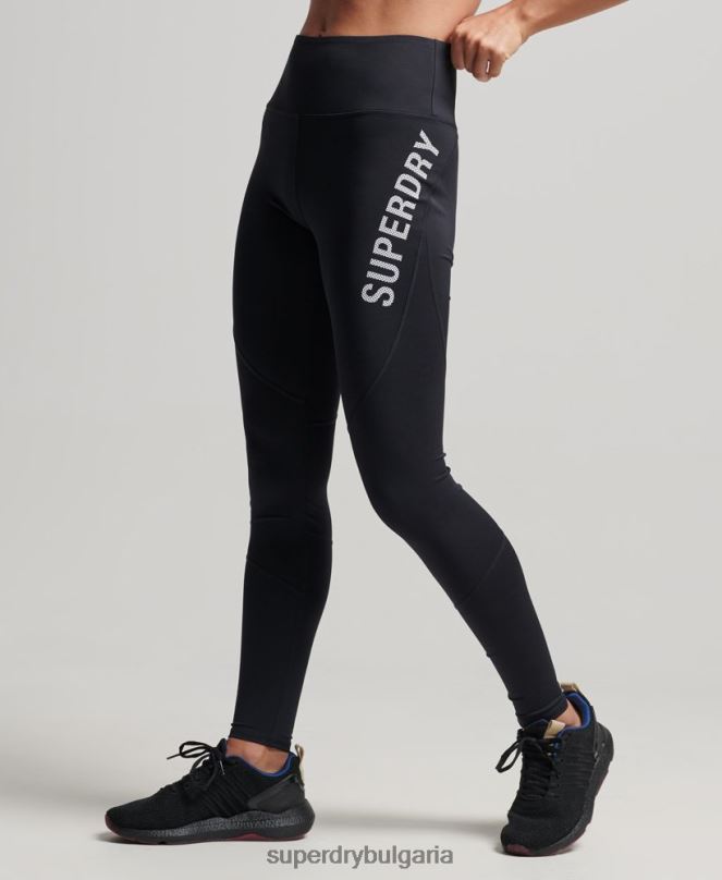 Superdry облекло N00H4061 черен Жени основни клинове с пълна дължина