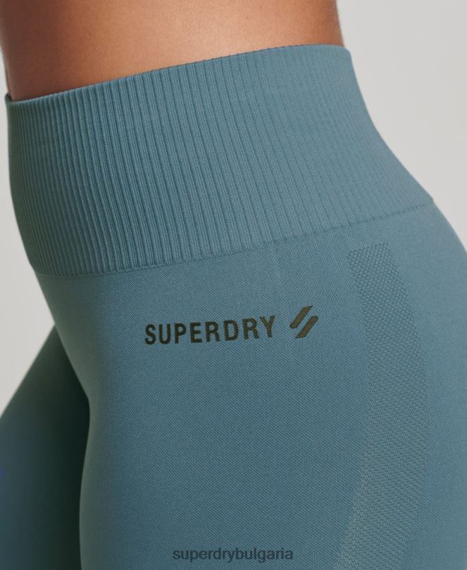 Superdry облекло N00H4064 син Жени сърцевина безшевни чорапогащи