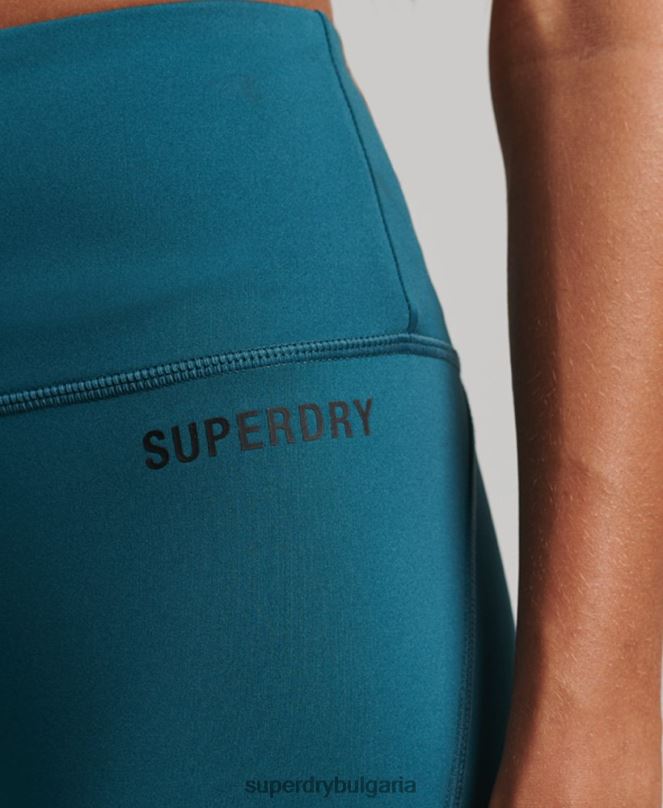 Superdry облекло N00H4066 тюркоаз Жени основни клинове с пълна дължина