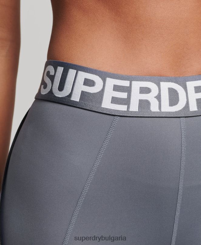 Superdry облекло N00H4077 лилаво Жени шлейф маркови ластични стегнати клинове