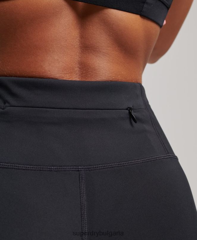 Superdry облекло N00H4080 черен Жени тренировъчен мрежест 7/8 клин