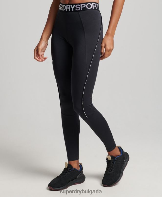 Superdry облекло N00H4082 черен Жени шлейф маркови ластични стегнати клинове