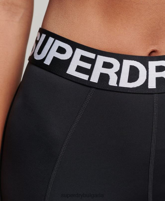 Superdry облекло N00H4082 черен Жени шлейф маркови ластични стегнати клинове