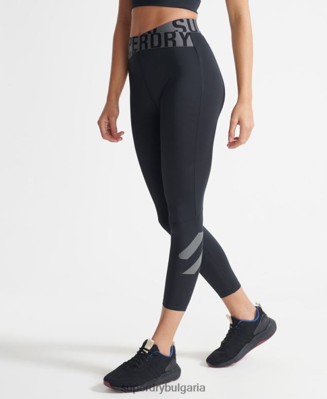 Superdry облекло N00H4083 черен Жени тренировъчен крос 7/8 клин