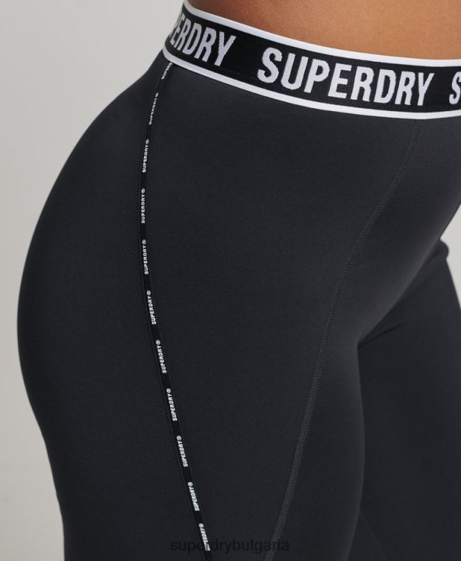 Superdry облекло N00H4086 черен Жени шлейф маркови ластични клинове