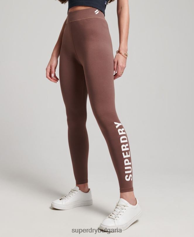 Superdry облекло N00H4091 прашен Жени основни клинове с висока талия