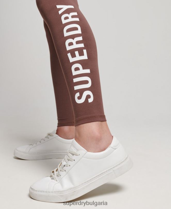 Superdry облекло N00H4091 прашен Жени основни клинове с висока талия