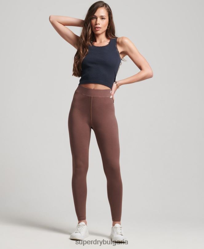 Superdry облекло N00H4091 прашен Жени основни клинове с висока талия