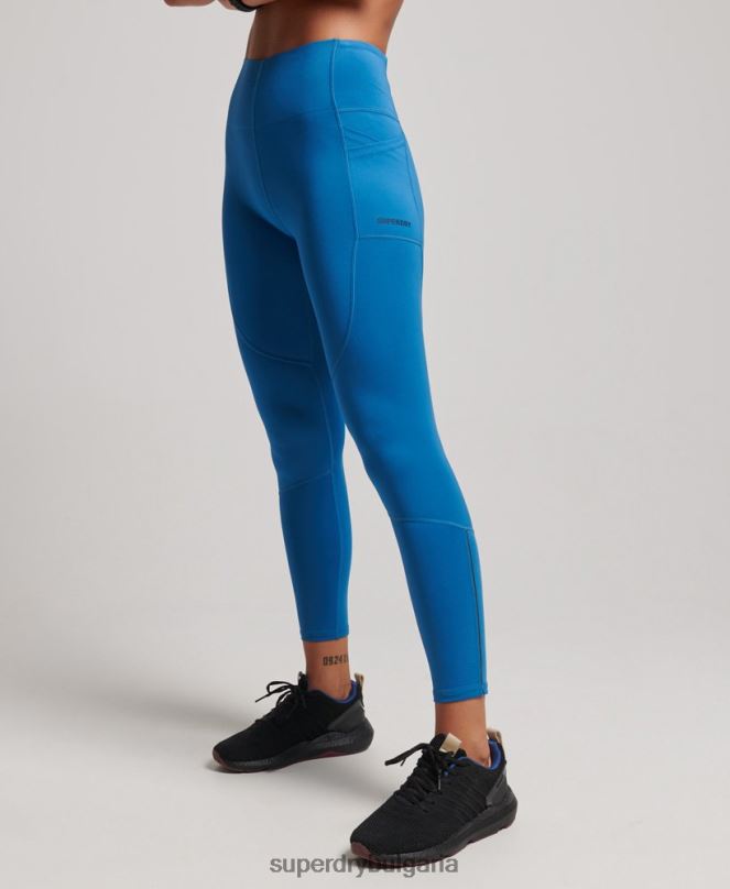Superdry облекло N00H6331 син Жени бягайте тесни клинове