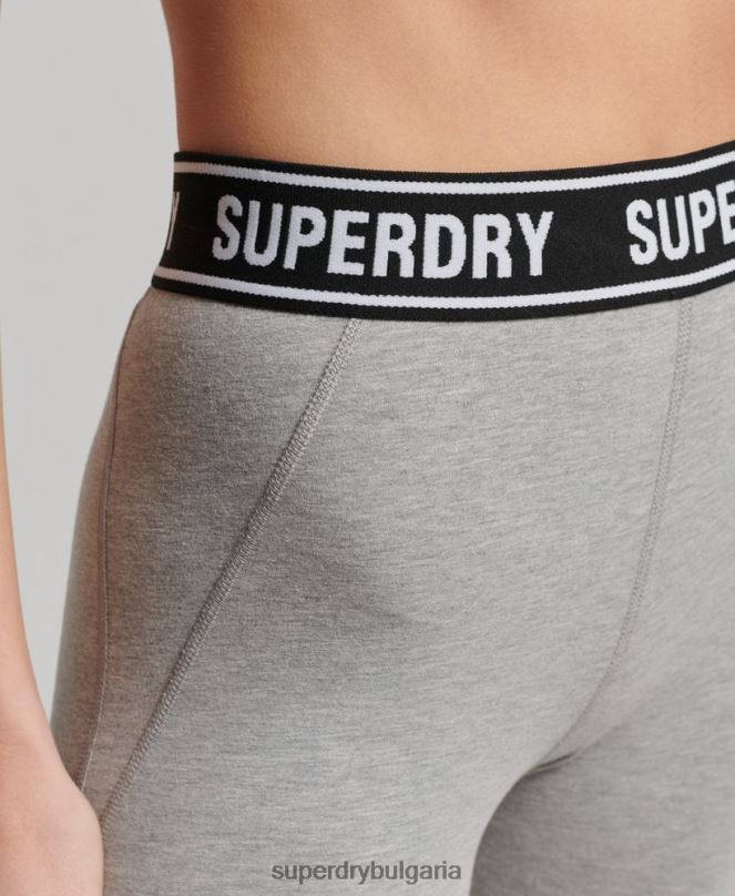 Superdry облекло N00H6585 сиво Жени независими гамаши на лента