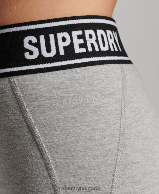 Superdry облекло N00H6585 сиво Жени независими гамаши на лента