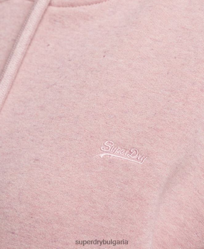 Superdry облекло N00H2433 розово Жени спортна рокля с ретро бродирано лого