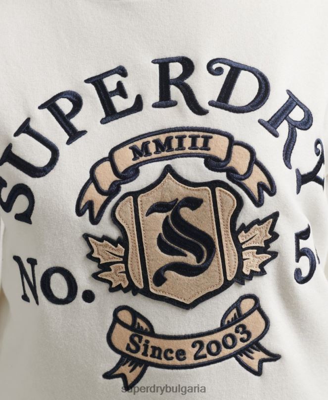 Superdry облекло N00H2457 бяло Жени гордост в крафт рокля с деколте