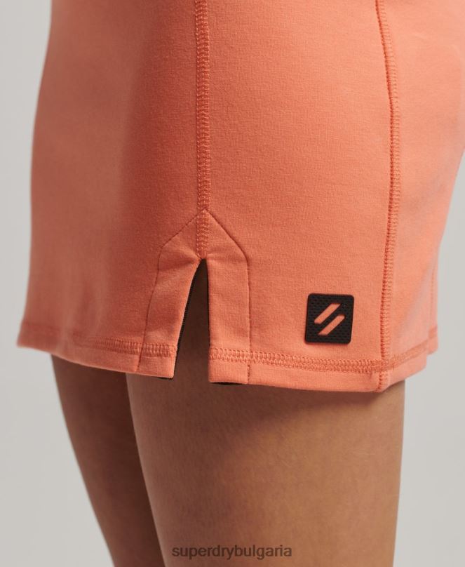 Superdry облекло N00H2509 корал Жени технологична рокля