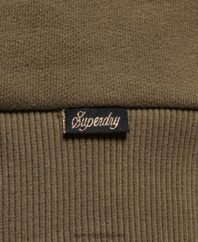 Superdry облекло N00H2517 зелено Жени суичър с татуировка