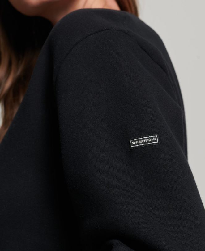Superdry облекло N00H2542 черен Жени номадска фолклорна суичър рокля