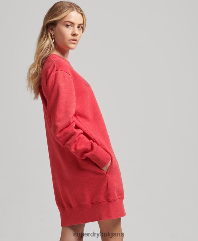 Superdry облекло N00H2553 червен Жени класическа рокля на Купър