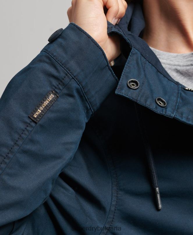 Superdry облекло N00H3545 военноморски флот Жени поле палто парка