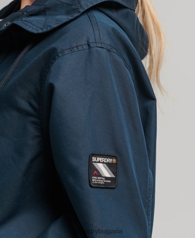 Superdry облекло N00H3545 военноморски флот Жени поле палто парка