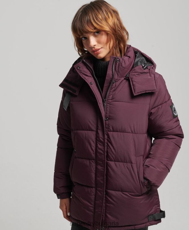 Superdry облекло N00H3624 червен Жени експедиционно палто с подплата