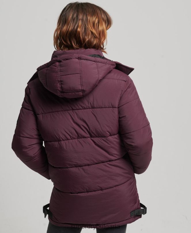 Superdry облекло N00H3624 червен Жени експедиционно палто с подплата