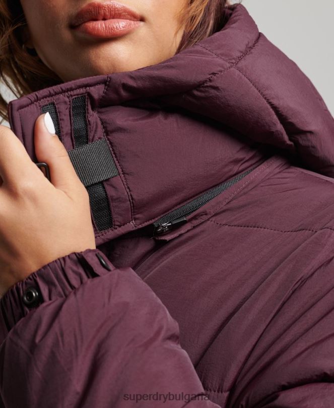 Superdry облекло N00H3624 червен Жени експедиционно палто с подплата