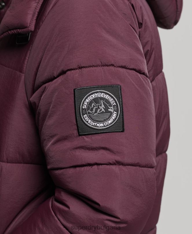 Superdry облекло N00H3624 червен Жени експедиционно палто с подплата