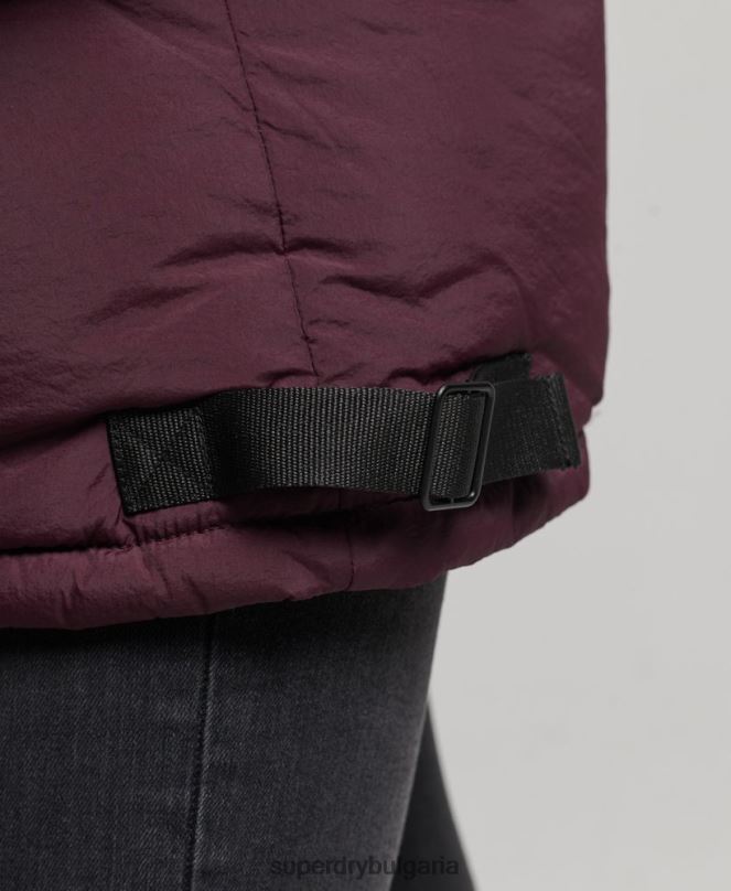 Superdry облекло N00H3624 червен Жени експедиционно палто с подплата