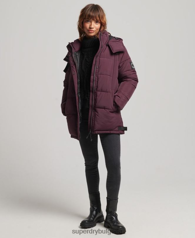 Superdry облекло N00H3624 червен Жени експедиционно палто с подплата