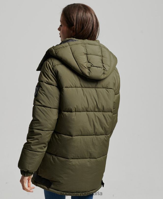 Superdry облекло N00H3644 каки Жени експедиционно палто с подплата